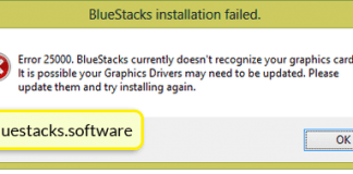 bluestacks error 25000
