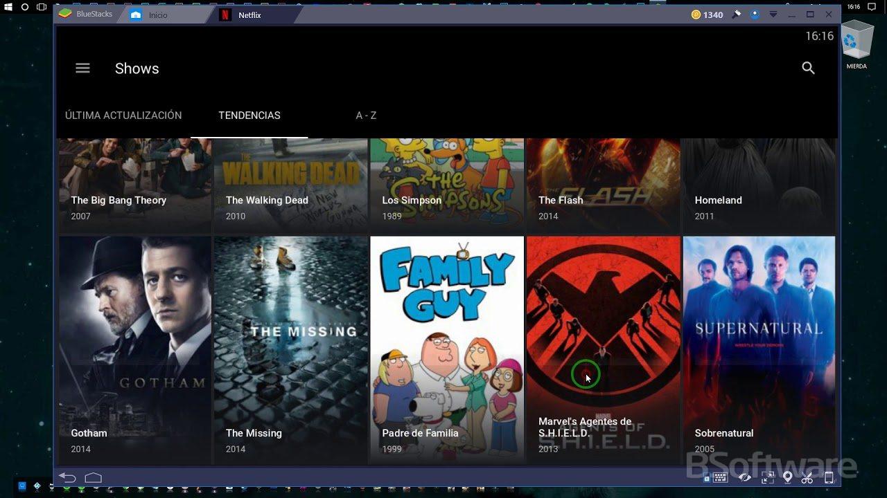 Netflix on PC (from Android)