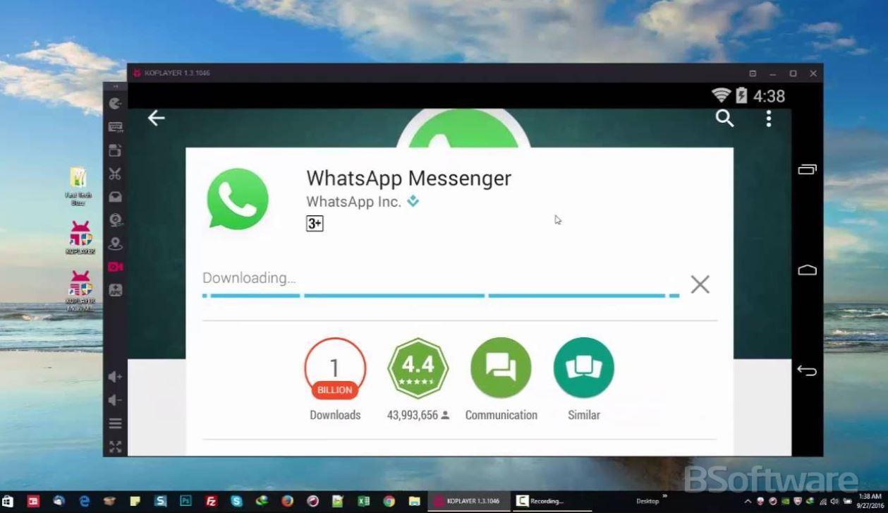 Whatsapp on PC (Android version)